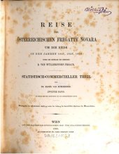 book Reise der österreichischen Fregatte Novara um die Erde, in den Jahren 1857, 1858, 1859 unter den Befehlen des Commodore B. von Wüllerstorf-Urbair / Statistisch-kommerzieller Teil