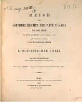 book Reise der österreichischen Fregatte Novara um die Erde, in den Jahren 1857, 1858, 1859 unter den Befehlen des Commodore B. von Wüllerstorf-Urbair / Linguistischer Teil