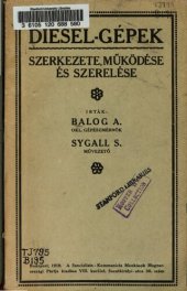 book Diesel-gépek. Szerkezete, működése és szerelése