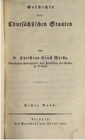 book Geschichte der Chursächsischen Staaten