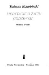 book Medytacje o życiu godziwym