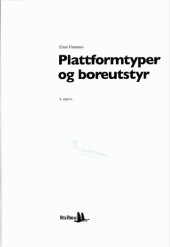 book Plattformtyper og boreutstyr