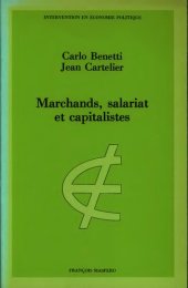 book Marchands, salariat et capitalistes