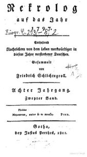 book Nekrolog auf das Jahr 1797