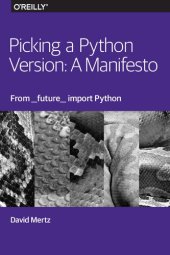 book Picking a Python Version: A Manifesto