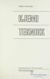 book Kjemiteknikk