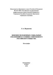 book Феномен молодежных социальных отклонений в условиях современного российского общества : монография