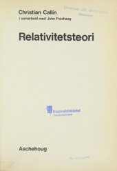 book Relativitetsteori