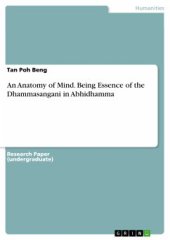 book An Anatomy of Mind. Being Essence of the Dhammasangani in Abhidhamma