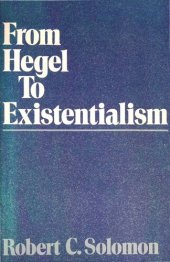 book From Hegel to Existentialism