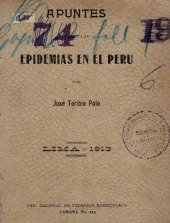 book Apuntes sobre las epidemias en el Perú