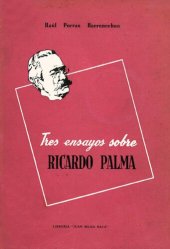 book Tres ensayos sobre Ricardo Palma