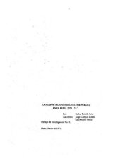 book Las importaciones del sector público en el Perú: 1971-1974