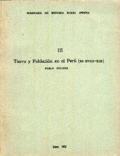 book Tierra y población en el Perú (ss. XVIII-XIX)