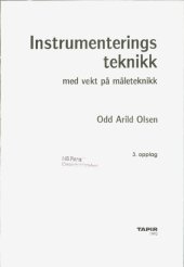 book Instrumenteringsteknikk : med vekt på måleteknikk