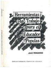 book Herramientas de trabajo para el educador popular