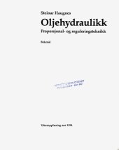 book Oljehydraulikk : proporsjonal- og reguleringsteknikk