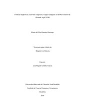 book Políticas lingüísticas, misiones religiosas y lenguas indígenas en el Nuevo Reino de Granada, siglo XVIII