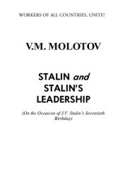 book Stalin and Stalin's Leadership