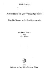 book Konstruktion der Vergangenheit. Eine Einführung in die Geschichtstheorie