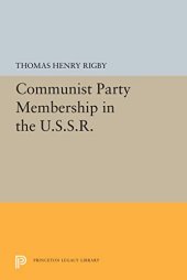 book Communist Party Membership in the U.S.S.R.