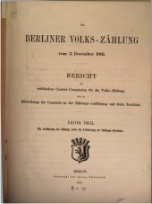 book Die Ausführung der Zählung sowie die Erläuterung der Zählungs-Resultate