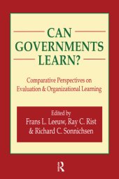 book Can Governments Learn?: Comparative Perspectives on Evaluation and Organizational Learning