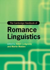 book The Cambridge handbook of Romance linguistics