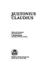 book Suetonius: Claudius