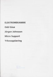 book Elektromekanikk