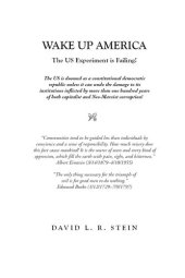 book Wake Up America: The US Experiment Is Failing!