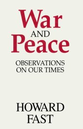 book War and Peace: Observations on Our Times: Observations on Our Times