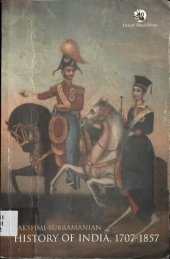 book History of India, 1707-1857