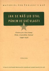 book Jak se náš lid stal pánem ve své vlasti