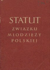 book Statut Związku Młodzieży Polskiej