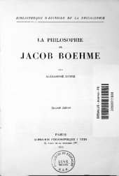 book La philosophie de Jacob Boehme