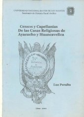 book Censos y capellanías de las casas religiosas de Ayacucho y Huancavelica