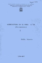 book Agricultura en el Perú s. XX (documentos)