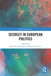 book Secrecy in European Politics