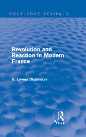 book Revolution and Reaction in Modern France