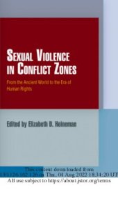 book Sexual Violence in Conflict Zones: From the Ancient World to the Era of Human Rights