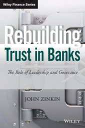 book Rebuilding Trust in Banks. The Role of Leadership and Governance