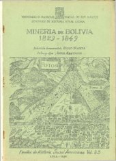 book Minería de Bolivia 1829-1849