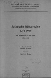 book Schlesische Bibliographie 1954-1955 mit Nachträgen für die Jahre 1942-1953