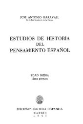 book Estudios de historia del pensamiento español : Edad Media