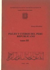 book Pieles y cueros del Perú republicano