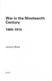 book War in the Nineteenth Century, 1800–1914