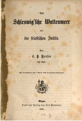 book Das Schleswig'sche Wattenmeer und die friesischen Inseln