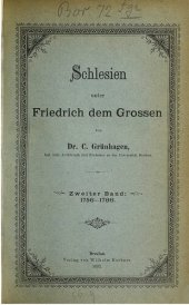 book Schlesien unter Friedrich dem Großen / 1756-1786