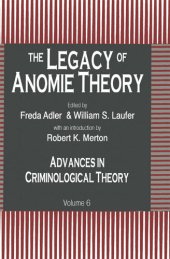 book The Legacy of Anomie Theory